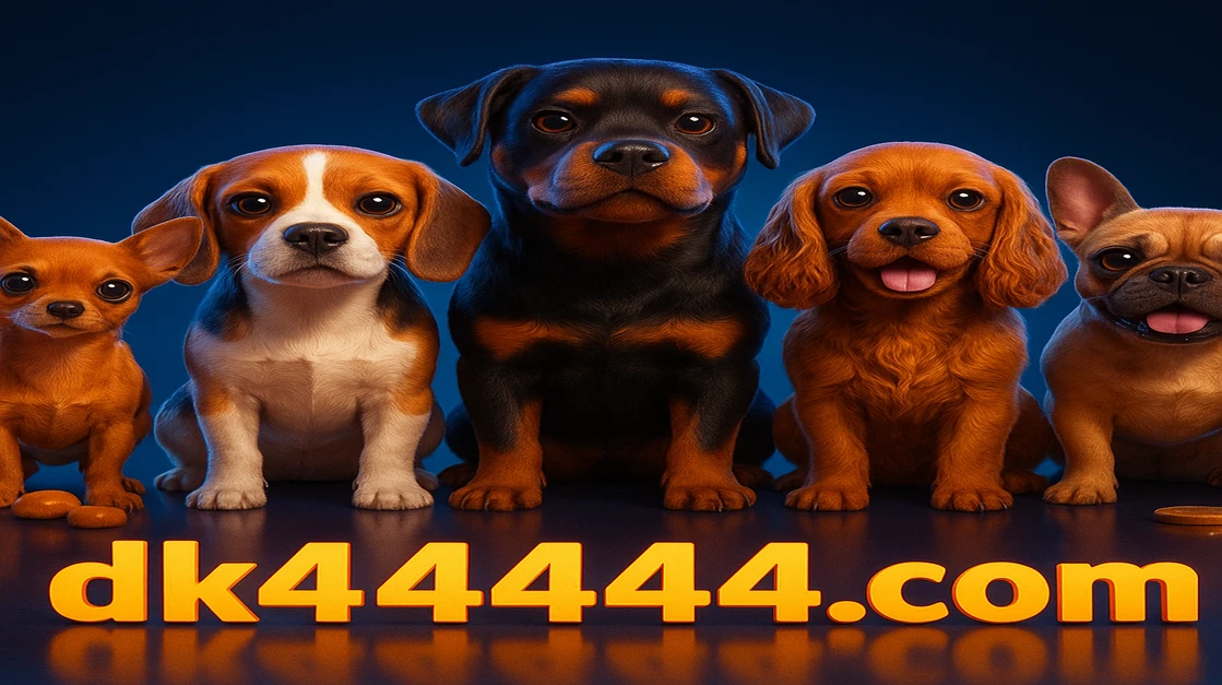 DK4444 গেমিং প্ল্যাটফর্মে The Dog House Megaway নামে একটি বন্ধুত্বপূর্ণ কুকুর-ভিত্তিক বিনোদন গেমের দল খেলার জন্য উপলব্ধ; পাঁচটি আলাদা কুকুর প্রজাতি উচ্চ পুরস্কারের জন্য প্রস্তুত।